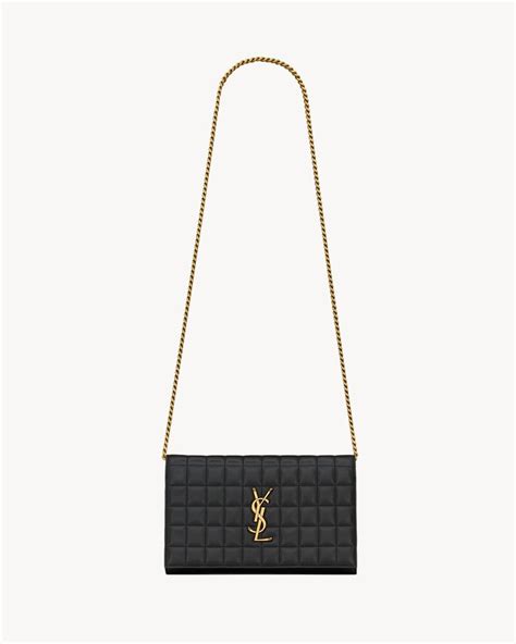 ysl medium wallet on a chain|YSL cassandra wallet on chain.